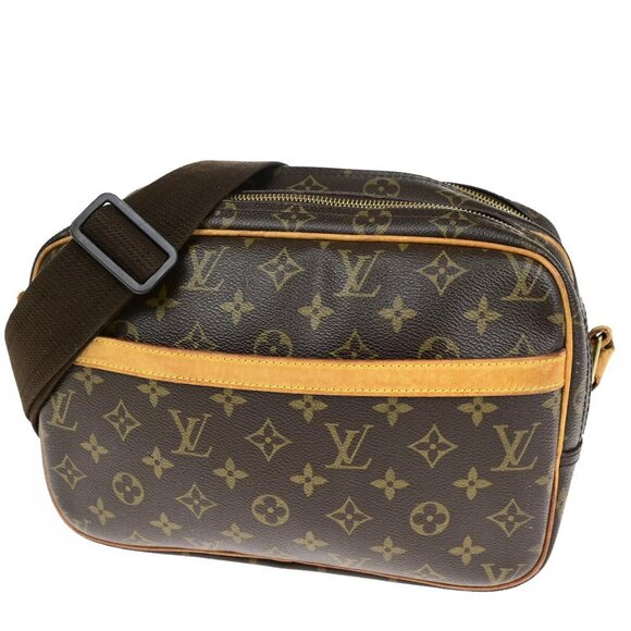 LOUIS VUITTON Reporter PM Crossbody Shoulder Bag Monogram Leather